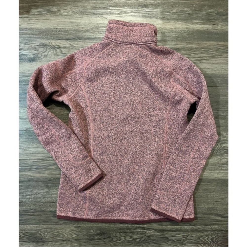 Womens Better Sweater® 1/4-Zip in Kiln Pink Size Small Athleisure Heritage - Picture 6 of 6